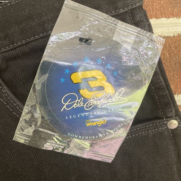 Vintage Wrangler Dale Earnhardt #3 Jeans Men's 34/30 Straight 100% Cotton NASCAR - Picture 5 of 9